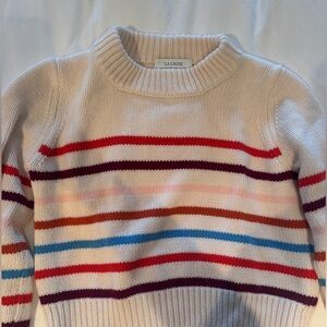 La Ligne Women's Mini Marin Large - Cream with Multicolor Stripes